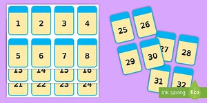 Dyslexia-Friendly 1-100 Flashcards