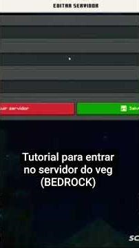 tutorial para entrar no servidor do Veg (BEDROCK)