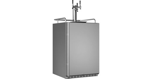 EdgeStar KC7000BSSODTRIP 24 Inch Wide Outdoor Triple Tap Kegerator for Full Size Kegs with Electronic Control Panel | Ferguson Home