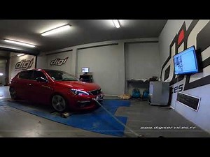Peugeot 308 1.6 THP 205cv Reprogrammation Moteur @ 213cv Digiservices Paris 77 Dyno