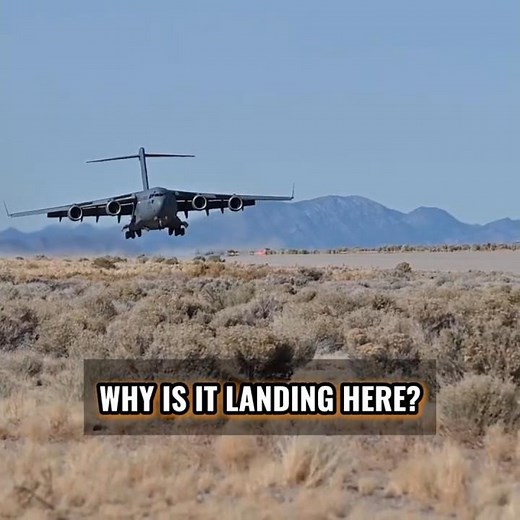 Why Is This Giant C-17 Landing in the Desert?
