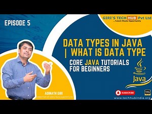 What is data type in java | core java for beginners | live class lecture by Adinath Giri sir