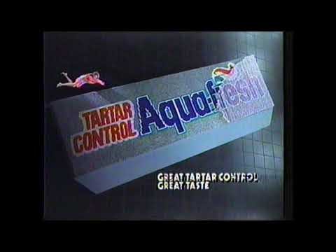 1988 Tartar Control Aquafresh Toothpaste "Tastes great" TV Commercial