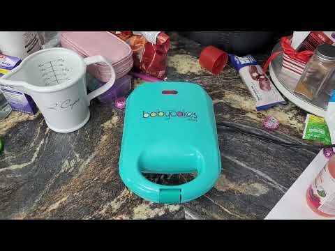 How to use the BabyCakes mini waffle maker - to grill cheese