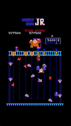 Donkey Kong Jr. Round 79– Classic Arcade Gameplay#shorts