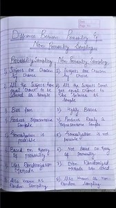 Difference between probability and non-probability sampling |Research