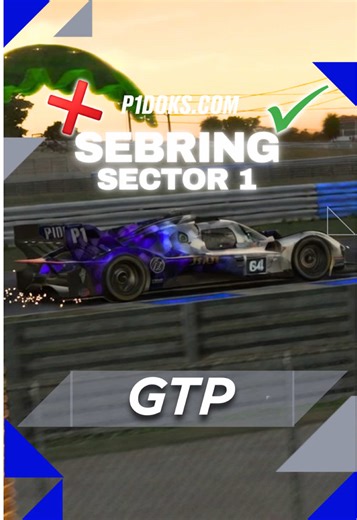 Ready for some Sebring Guides? 👀 Get the best setups on iRacing at P1Doks.com #p1doks #iracing #simracing