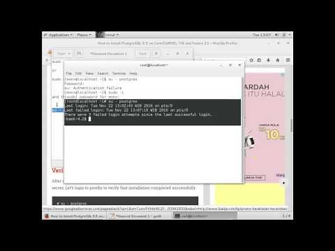 Centos7 : su - postgres Authentication failure