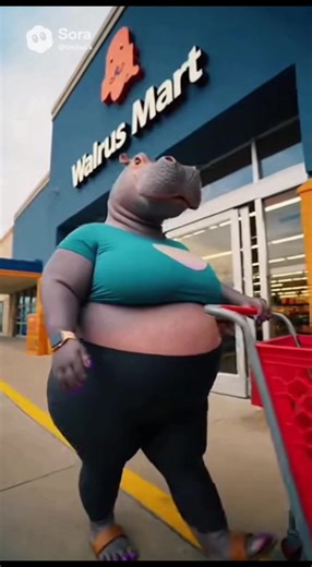 Walrus Mart. Low prices. High drama. AI-generated parody commercial for Walrus Mart. #soraai #aivideo #commercial #parodyvideo #viralvideo