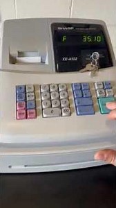 GovDeals: Sharp XE-A102 Electronic Cash Register with Cash D