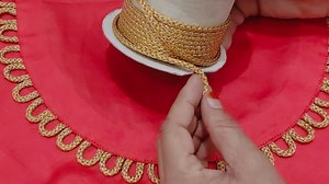 260K views · 6.4K reactions | Make this beautiful Round Neck Design with Dori loops and patchwork #sewing #Neck #neckdesign#kurti #Kameez #fatloss #design ##stitching #dress #dressesmaking #dressmaking #fashiondesigning #fashionstyle #cuttingandstitching #stitching #design #f | Ghori fashion designer | Facebook