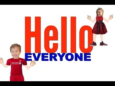 Hello Everyone! (in class gestures video)- Easy Kids Songs