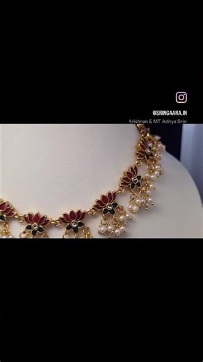Sringaara collections!! DM for orders in @SRINGAARA Instagram #trending #necklace #templejewellery