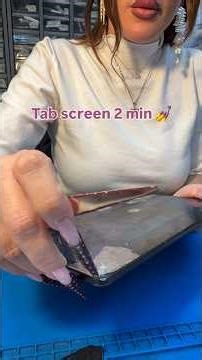 Tablet Screen Repair 🔧🌸Satisfying Fix #smartphone #tablet #nailtech #longnails