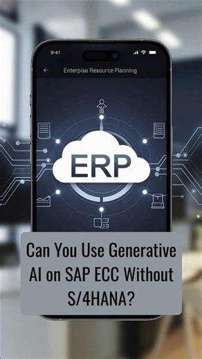 Can You Use Generative AI on SAP ECC Without S/4HANA? | ZaranTech #shorts