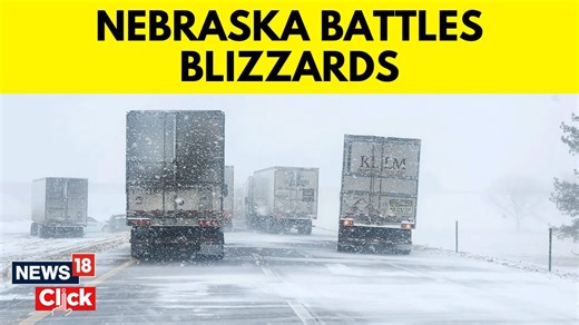 Snow and ice blanketed swathes of Nebraska as a blizzard swept over the state, bringing temperatures below zero. #Nebraska #UnitedStates #WorldNews #NebraskaBlizzard #Snow #Winter #NebraskaWeather #BlizzardWarning #SouthDakota #Kansas | News18