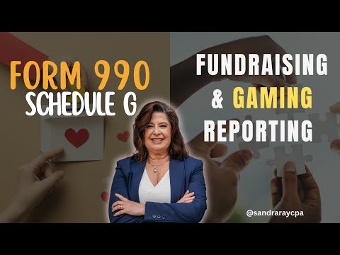 Form 990 Schedule G- Fundraising & Gaming Reporting