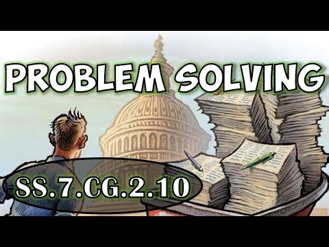 SS.7.CG.2.10 - Explain the process for citizens to address a state or local problem