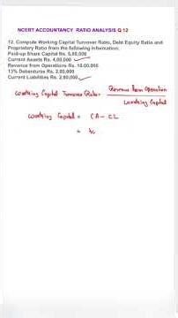 Ratio analysis class 12 #ratioanalysis #ncertaccountsclass12 Q 13 Accountancy Ratio Analysis