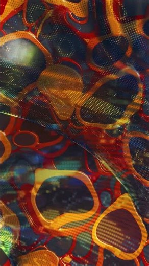 Vertical Video Super Colorful Flowing Liquid Motion Loop