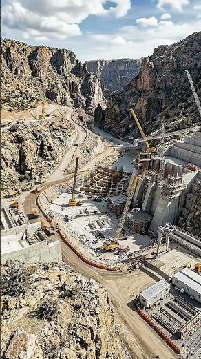 This Dam Construction Speed is Impossible #shorts #construction #engineering