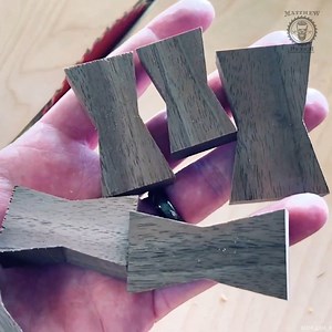 Making Simple Bow Tie Inlays | Matthew Peech Woodworking And DIY