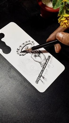 Custom Phone Case Drawing 🎨 | Pencil Sketch on Phone Cover | Handmade Phone Case Art | Pritam Arts