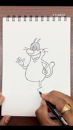 Quick Oggy Sketch ✏️⚡ #drawing #easydrawing #artshorts #art #youtubeshorts #shortsfeed