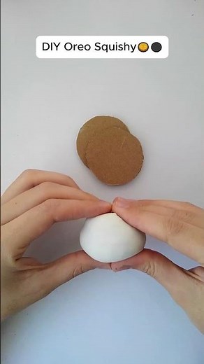 Make a Soft Oreo Squishy at Home 🍪|ART ISLAND| easy idea's✨ #diy #squishy #oreo #shorts #trending