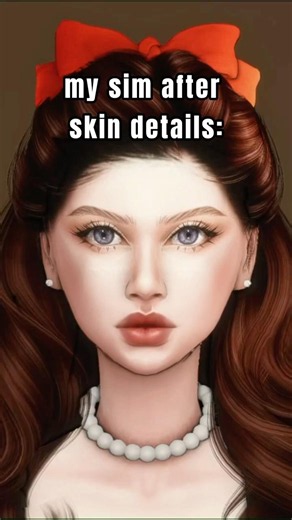 my sim after skin details 😍 #thesims4 #shorts #sims4 #sims