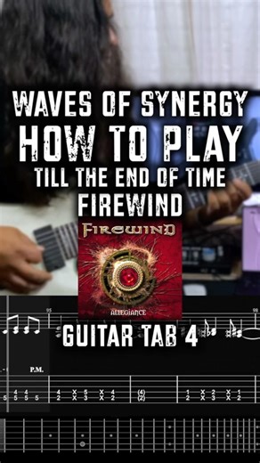 Tutorial Guitar TAB 4 - Firewind: How To Play Till The End Of Time