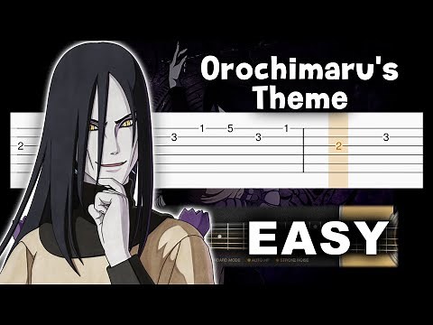 Naruto - Orochimaru's Theme - Guitar tutorial (TAB)