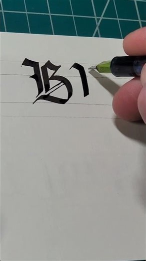 how ✍️ #B #abcd #handwriting #Gothic #calligraphy #education #fyp #shorts