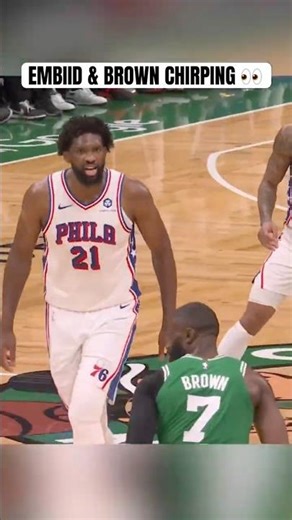 Embiid & JB going at it 🍿