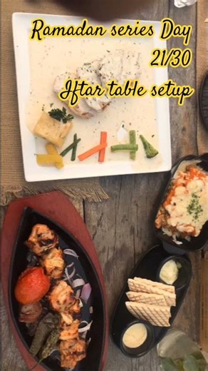 ✨ Ramadan Series Day 21Beautiful Iftar Table Setup 🍽️🤍#RamadanSeries #Day21 #IftarTableSetup #iftar