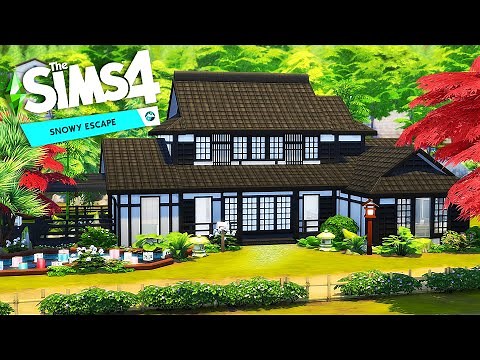 LUXURY MT KOMOREBI HOME 💕 | The Sims 4: Snowy Escape Speed Build