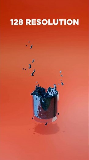 Fluid Simulation Tutorial🥃💧Blender Fluid Simulation #blender #3D #satisfying