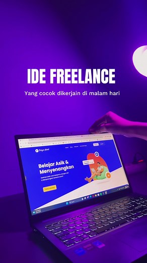 Ide freelance cocok banget dikerjain malem hari abis kerja 😀👉🏻 #freelance #wordpress #sidehustle #webdeveloper