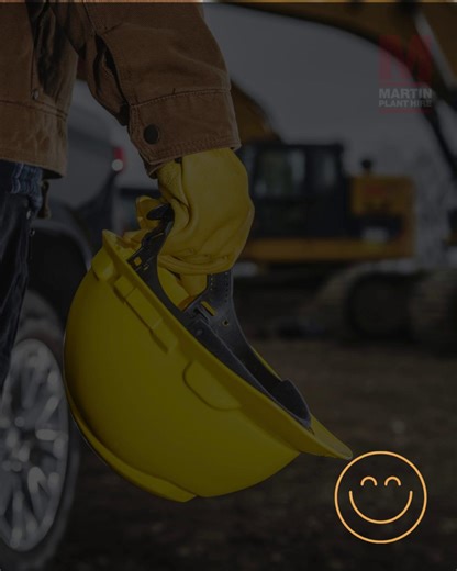 Hard hats off… weekend mode: ON. 🦺☕ #FridayFeeling #PlantHireLife #WeekendVibes | Martin Plant Hire