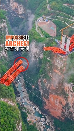 FLOATING ARCHES OVER A 409M ABYSS ⚙️ | Liuchehe Grand Bridge (六车河大桥)