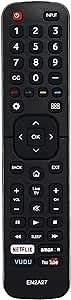 New EN2A27 Remote Control Fit for Hisense 4K LED Smart TVs EN2A127H EN2AS27H EN33925A 55H6B 50H7GB 40H5C with Netflix Amazon VUDU YouTube