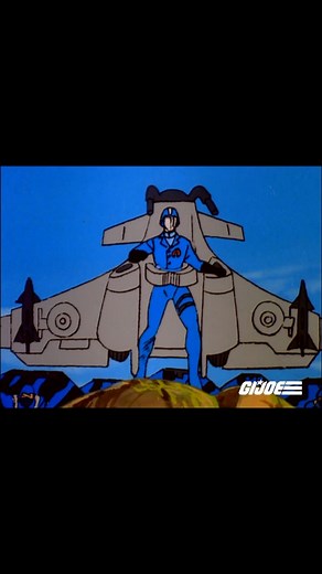 What was your favorite big battle scene 🪖 between GI Joe and Cobra 🐍? The second 📺 mini-series first episode "The Revenge of Cobra, Part 1: In the Cobra's Pit" has a very memorable all-out battle sequence. The scene opens on Cobra Commander in a Cobra Command Attack Glider with numerous Cobra henchmen behind him, also with gliders. Cobra Commander leads the charge against a GI Joe convoy; Gung-Ho notices the incoming barrage and swerves his vehicle to the side of the road. Major Bludd also ha