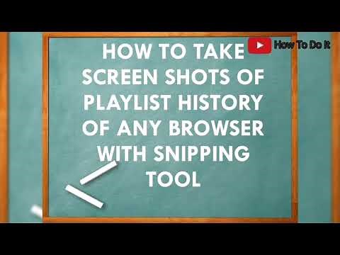 How to Take Screen Shots Of Browser History With Snipping Tool | How to Use Function of Print Screen