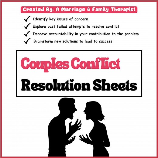 Couples Communication and Conflict Resolution Worksheets | Printable Healthy Relationship Exercises | Strengthen Your Bond & Resolve Issues - Etsy