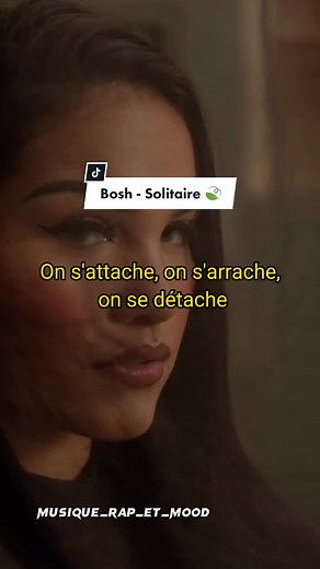 Bosh - Solitaire 🍃 #bosh #lyrics #lyricsvideo #pourtoi #fyp