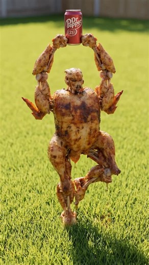 Visual creator | I decided to make a “commercial” with the chicken Optimus Prime and Dr Pepper on the background of all this overhyped trend. I just want to... | Instagram