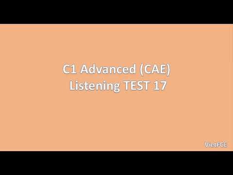 C1 Advanced (CAE) Listening Test 17 with answers