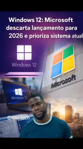 🚨 Windows 12 pode demorar mais do que o esperado Analistas indicam que a Microsoft Windows pode adiar grandes mudanças no sistema e focar primeiro em melhorar a experiência do usuário no sistema atual. A ideia da Microsoft é corrigir problemas, melhorar a estabilidade e otimizar o sistema antes de lançar uma nova geração de software. Ou seja: em vez de correr para lançar o Windows 12, a empresa prefere “arrumar a casa” primeiro. 💻 Isso significa que os próximos anos devem trazer melhorias e ot
