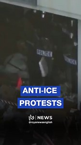 Large crowds clashed with law enforcement in downtown Los Angeles during demonstrations against U.S. Immigration and Customs Enforcement (ICE), with tensions escalating after police ordered protesters to disperse. | Roya News English