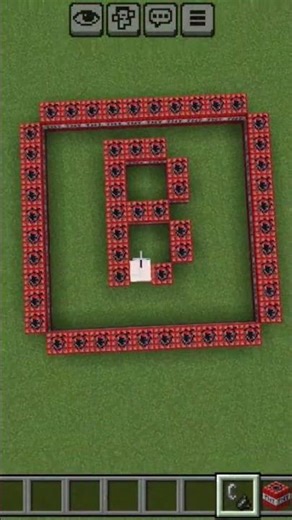 exploding letter B in Minecraft